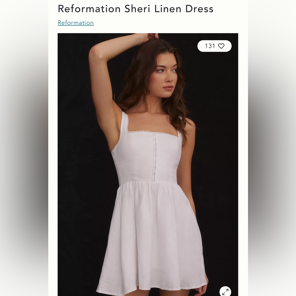Reformation SHERI Linen dress